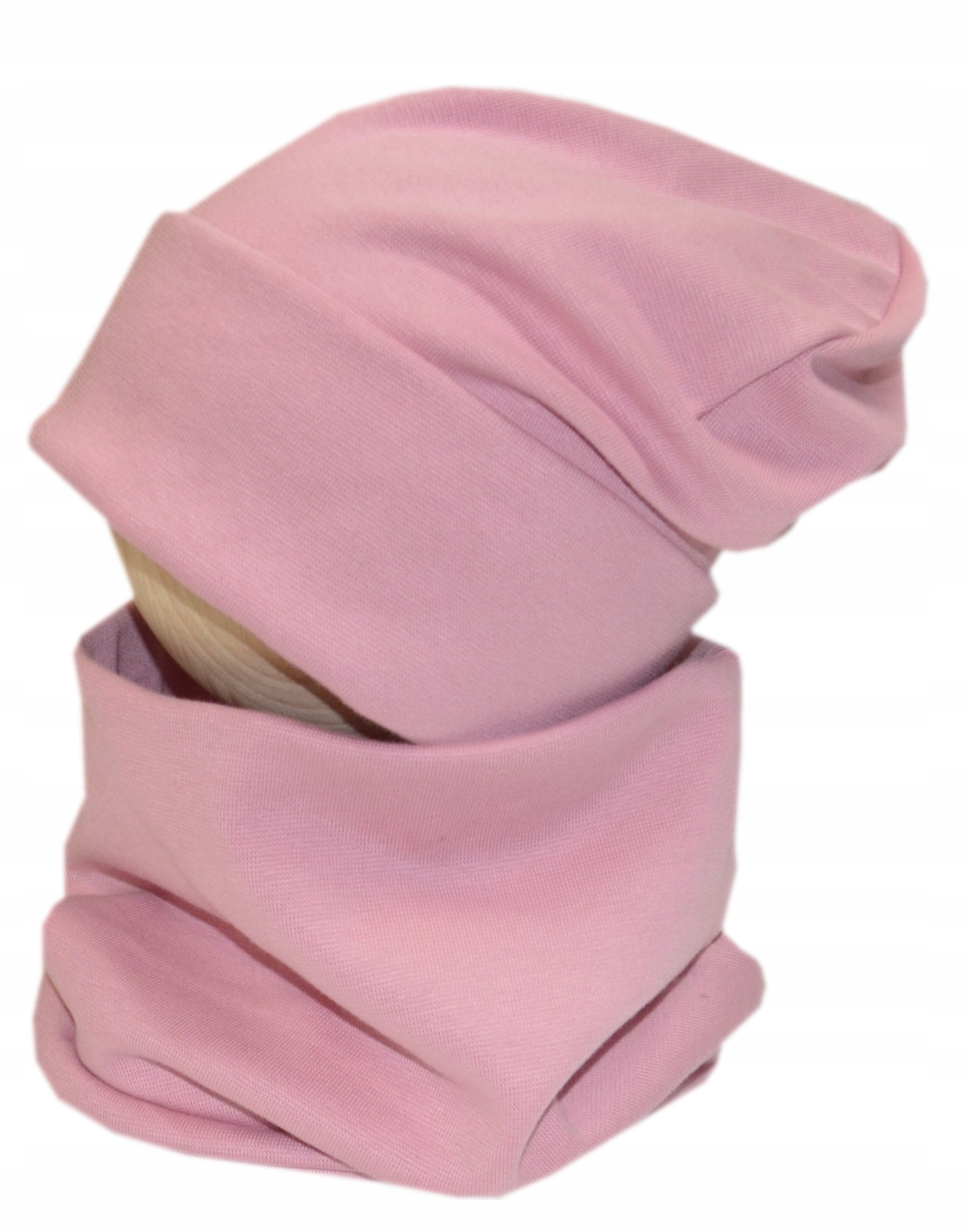 

czapka wywijana z mankietem 51-56 cm brudny róż