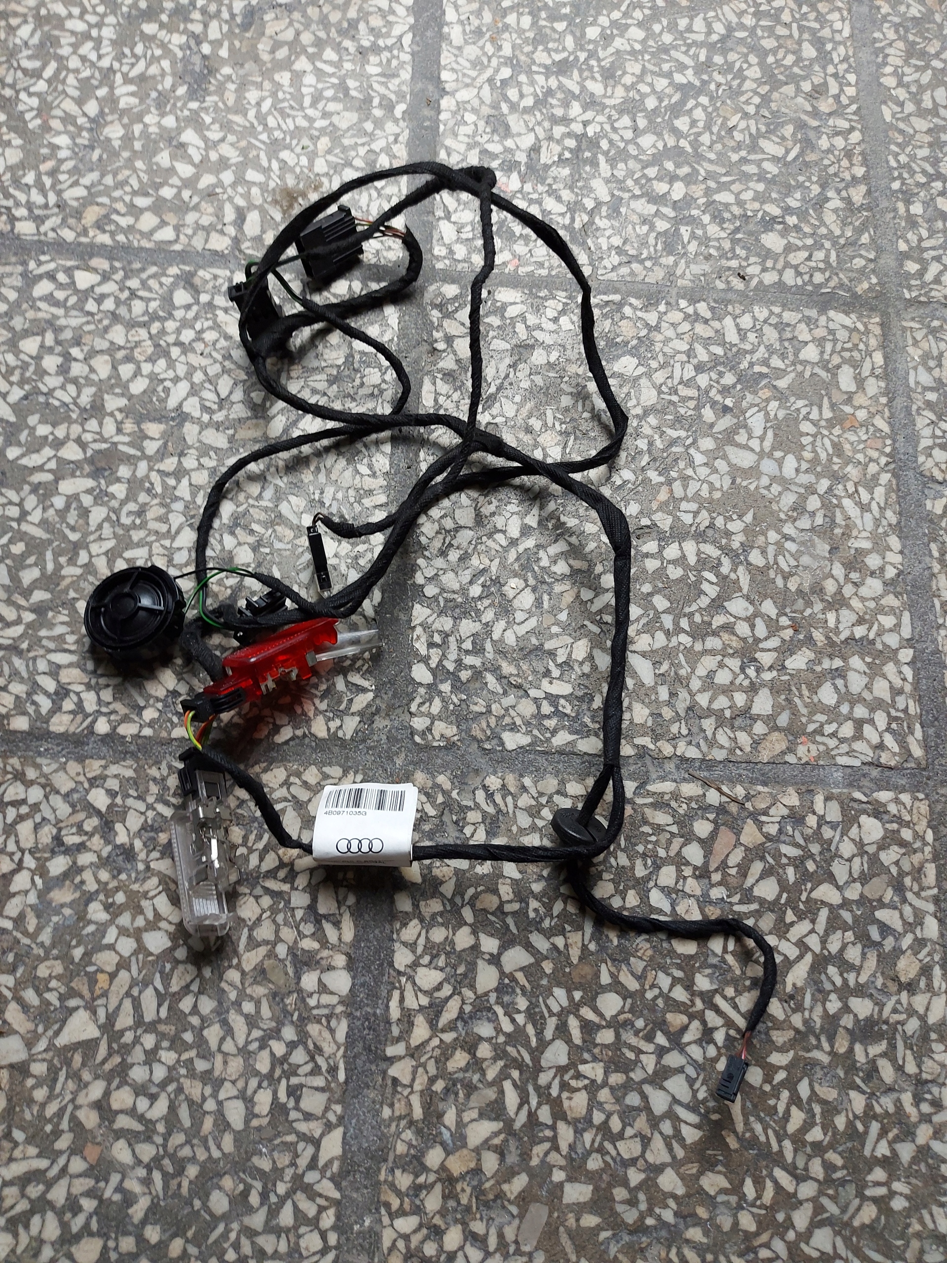 bundle wiring door right rear part speaker diodes AUDI A6 C5 4B0 OE