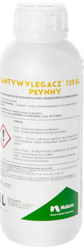 

Antywylegacz 725SL 1L Regulator Wzrostu Zboża