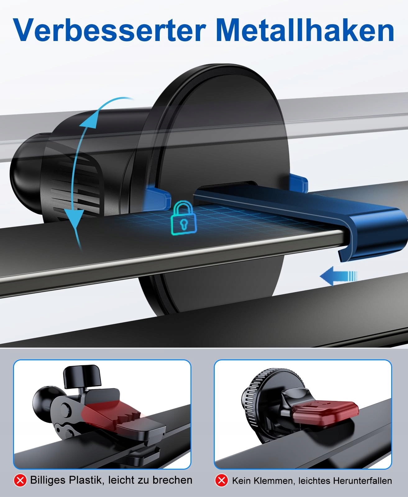 BEEASY Szybka Ładowarka Bezprzewodowa 15W Uchwyt Samochodowy Qi — miniatura 4