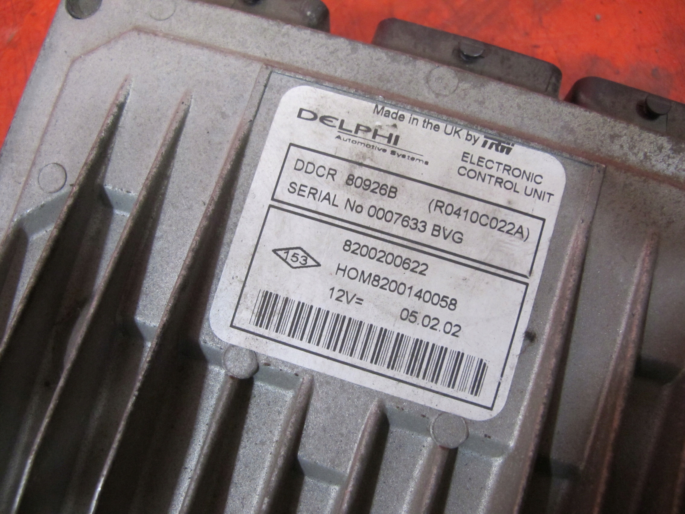 RENAULT CLIO II 1.5 DCI computer engine 8200200622
