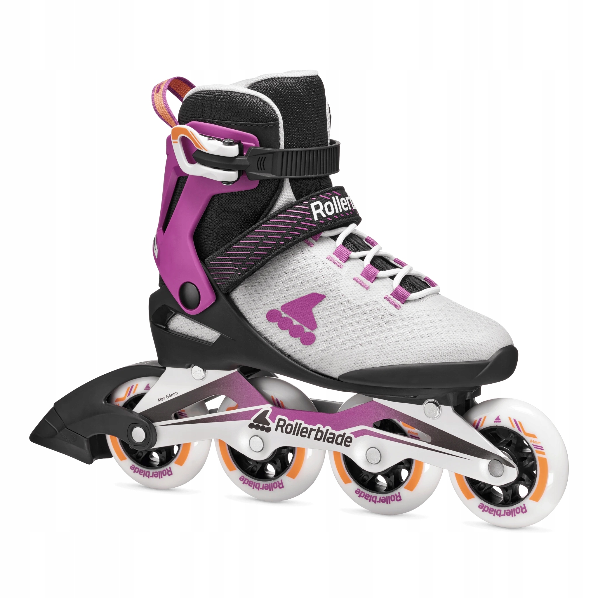 Rollerblade Macroblade 84 Light Grey /Violet - Damskie łyżworolki