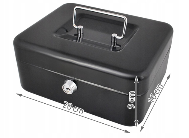 KASETKA SEJF SCHOWEK METALOWY WYTRZYMAŁY NA KLUCZ NA WARTOŚCIOWE RZECZY EAN (GTIN) 5901785366839