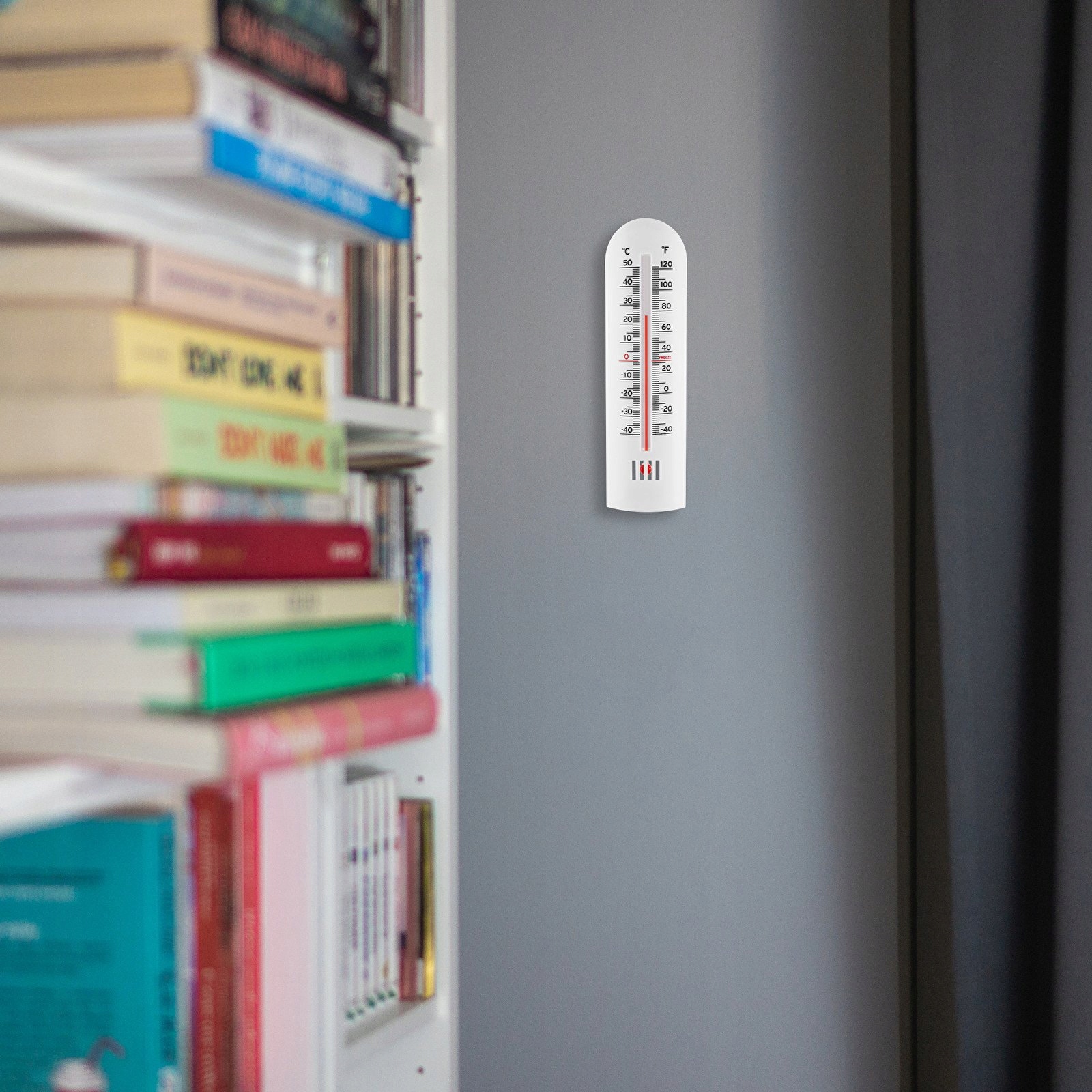 TERMOMETR POKOJOWY -40st +50st BIAŁY DUŻY 014902 Kod producenta 014902