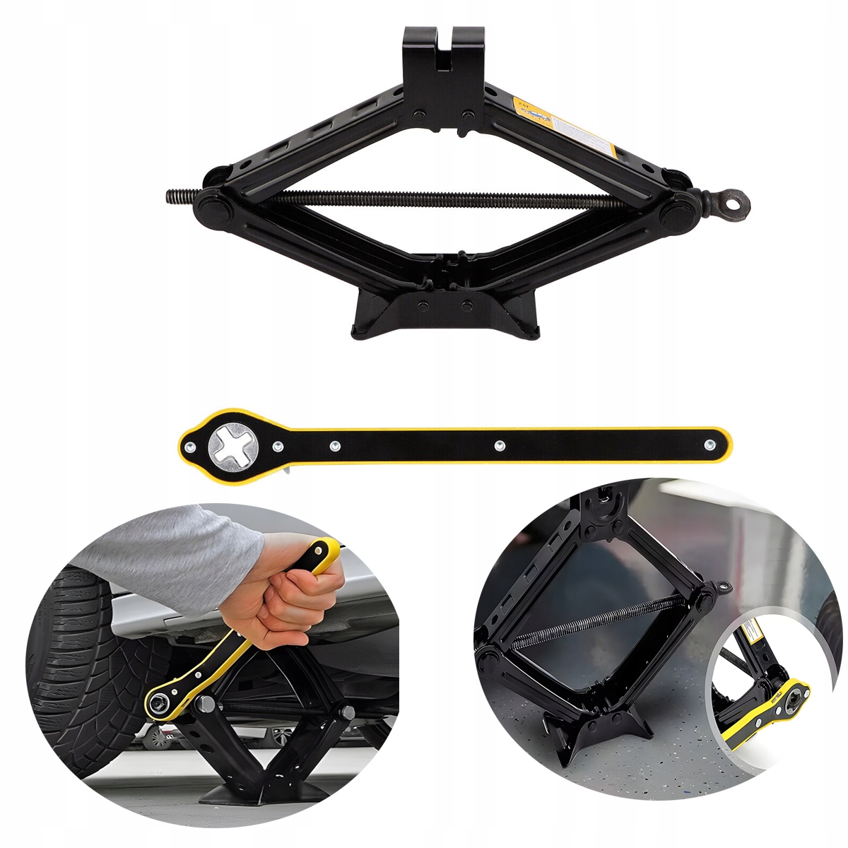 Levarek Lewar 2.5T Trapézový nůžkový Hever do auta Klíč na kola