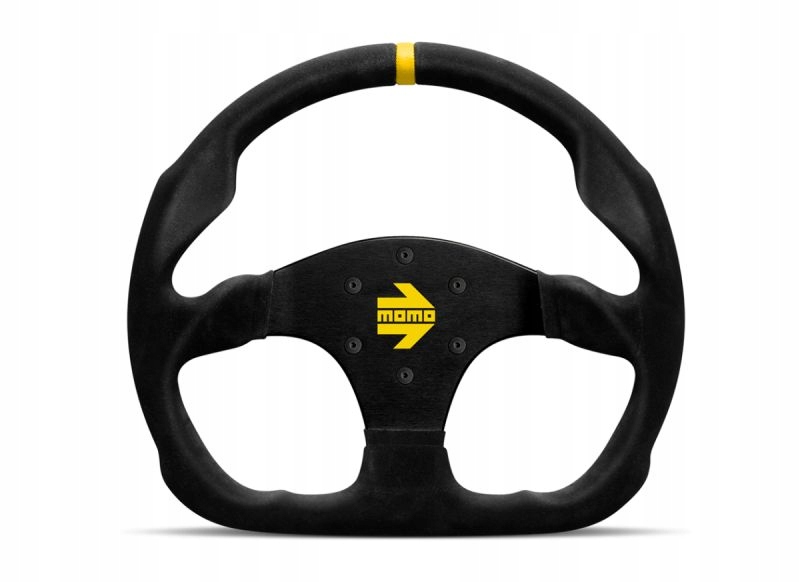 Volant Momo Model 30 Čierna semišová farba 320 mm