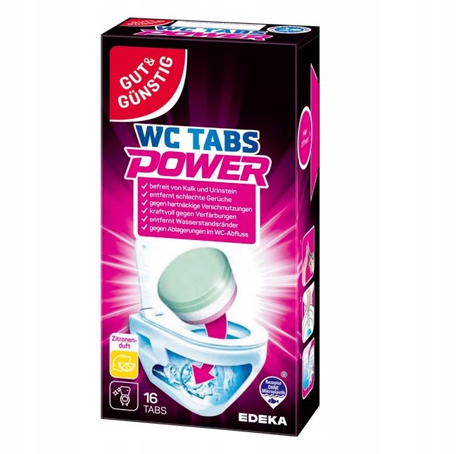

G&g Tabletki czyszczenia Wc 16szt Cytryna