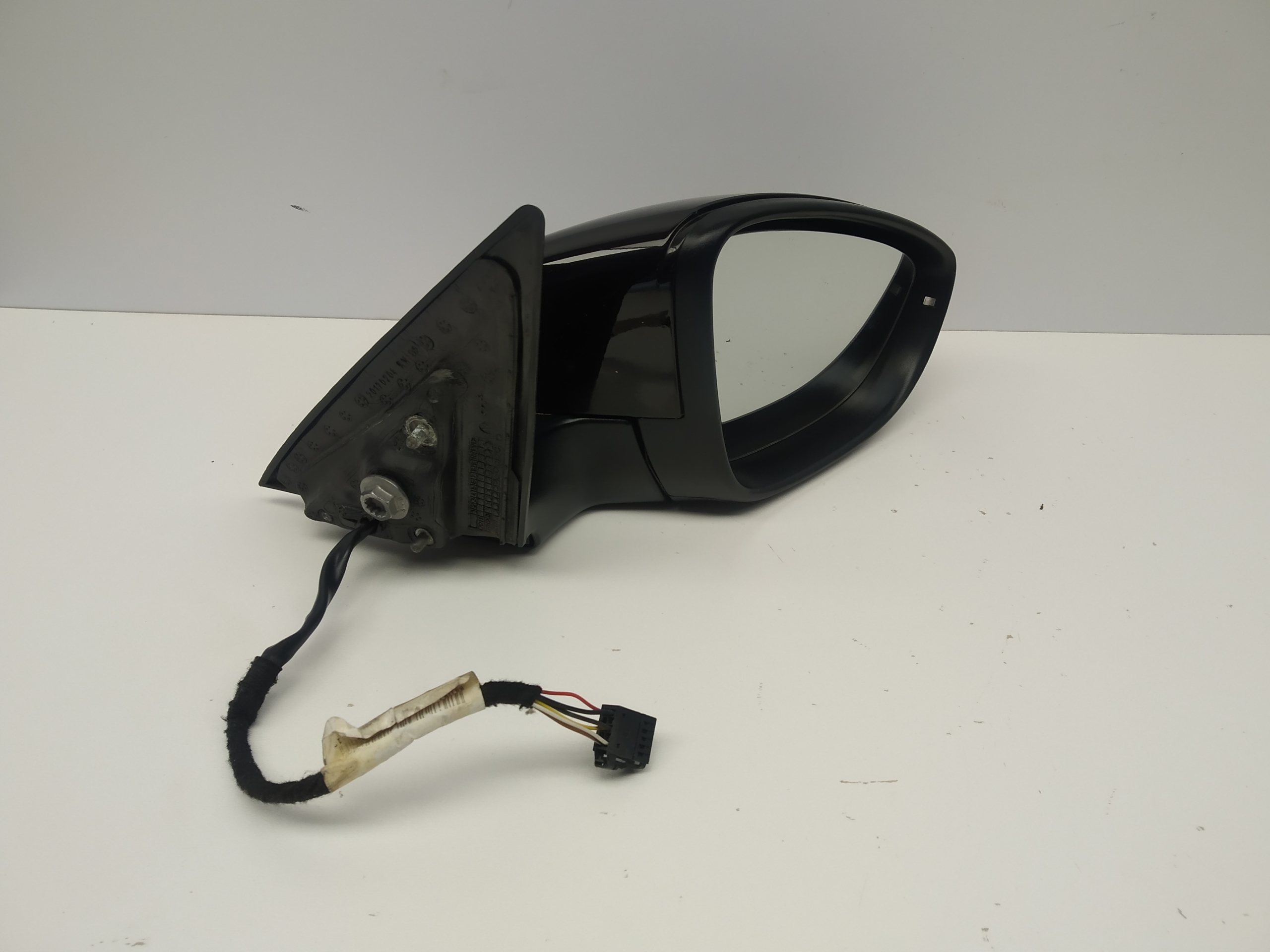11R- Vw Beetle 5C mirror left 6 Pin black, original OM 5C1857502J