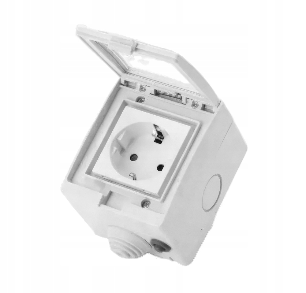 Inteligentne Gniazdo Natynkowe Wifi Tuya IP55 16A Seria Tuya