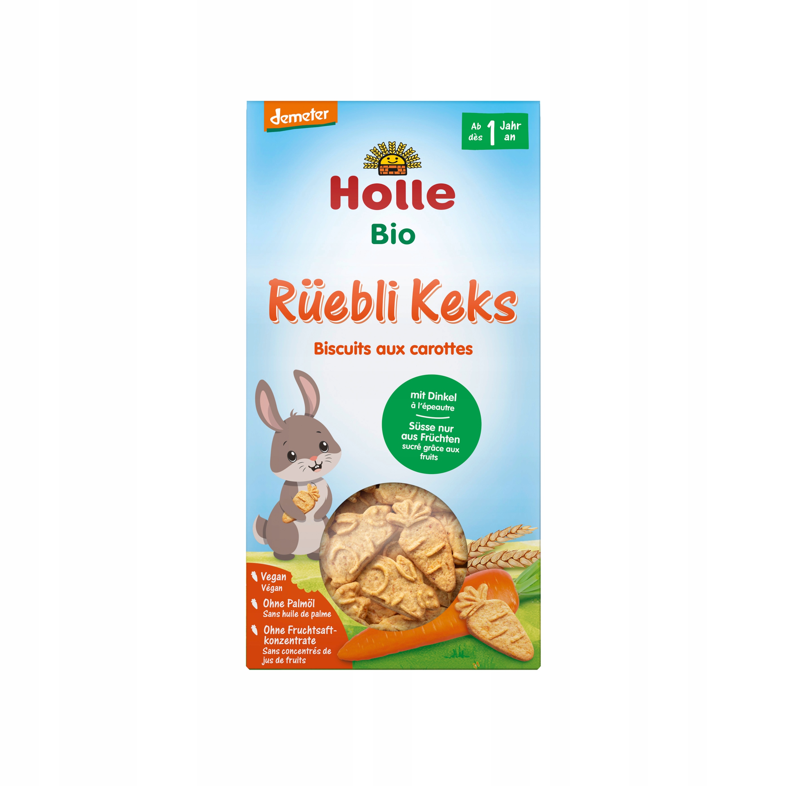 HOLLE CIASTECZKA MARCHEWKOWO ORKISZOWE BIO OD 1 ROKU ŻYCIA 125g Marka Holle