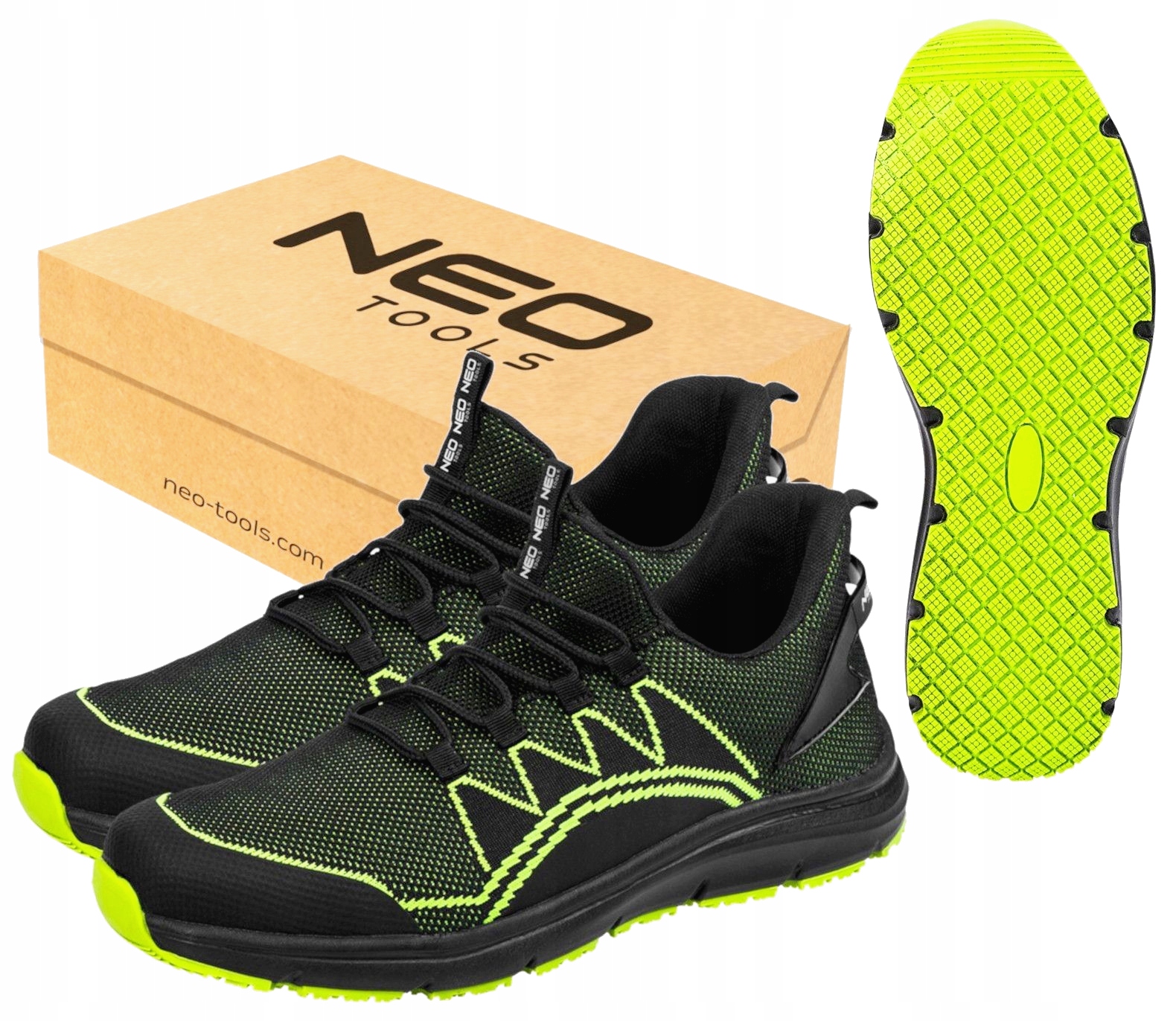 Buty Robocze Lekkie Z Blachą Męskie Do Pracy Półbuty Obuwie Bhp Sportowe 43