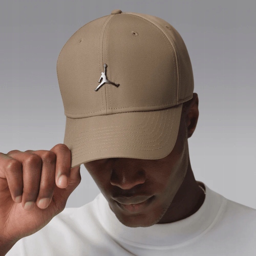 Czapka z daszkiem bejsbolowa Air Jordan Rise Structured Metal Jumpman Khaki