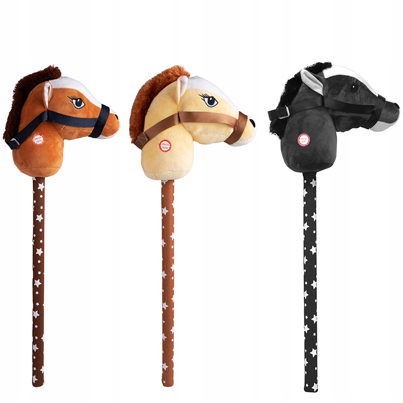 Głowa konia Hoby Horse na kiju koń konik pluszowy dźwięki