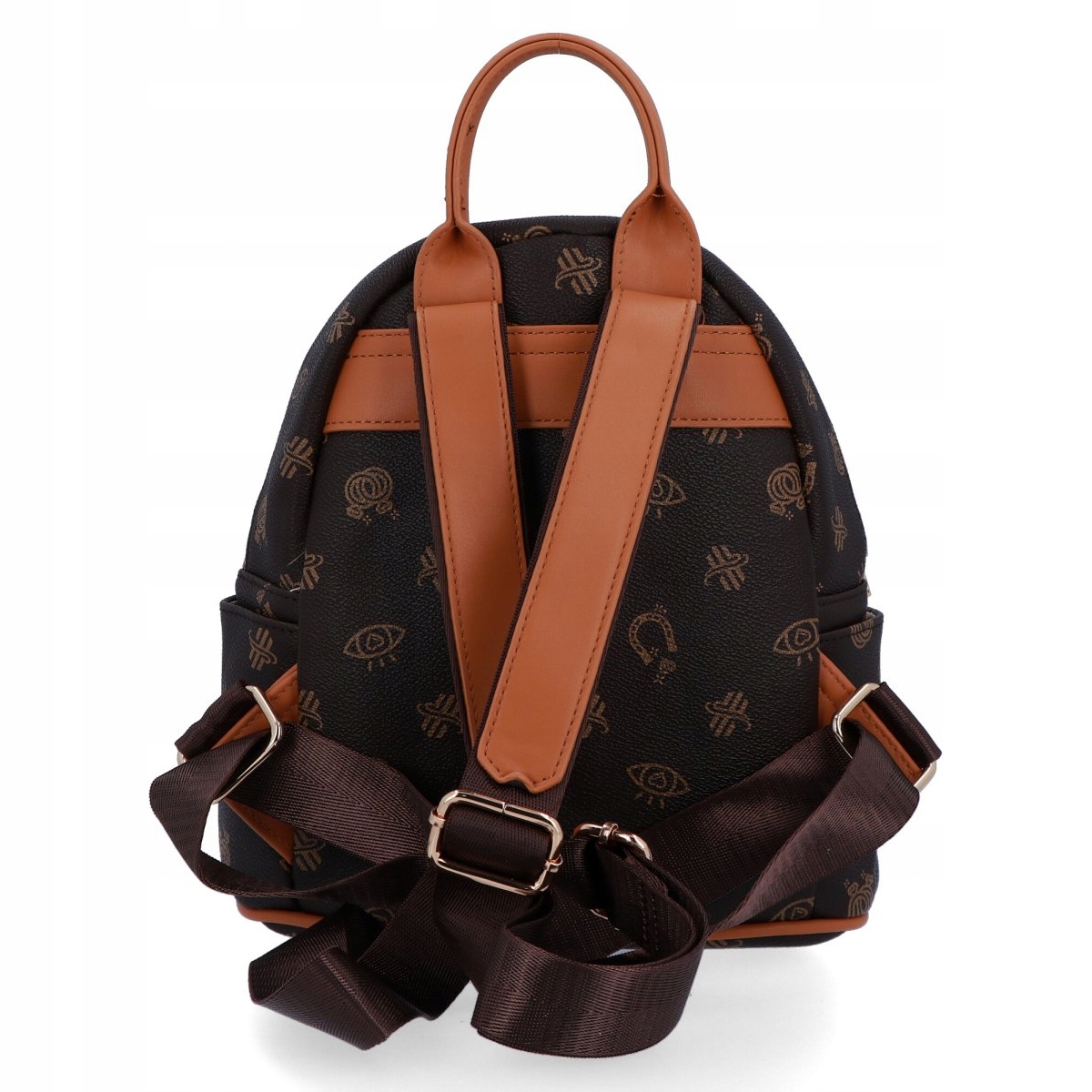 Plecaczek Damski firmy Herisson 1552H520 Czekoladowy/Rudy Kolor brązowy