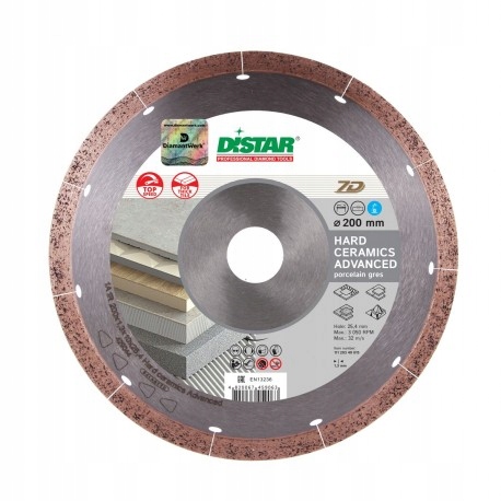 

Tarcza Diamentowa Distar 250 Hard ceramics