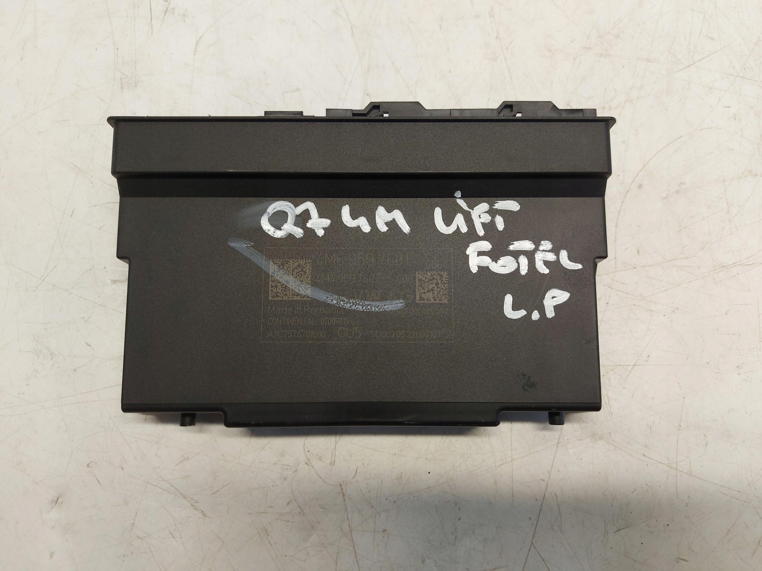 Audi Q7 II LIFT 4M0 TFSI module control unit seat left front 4m6959760e
