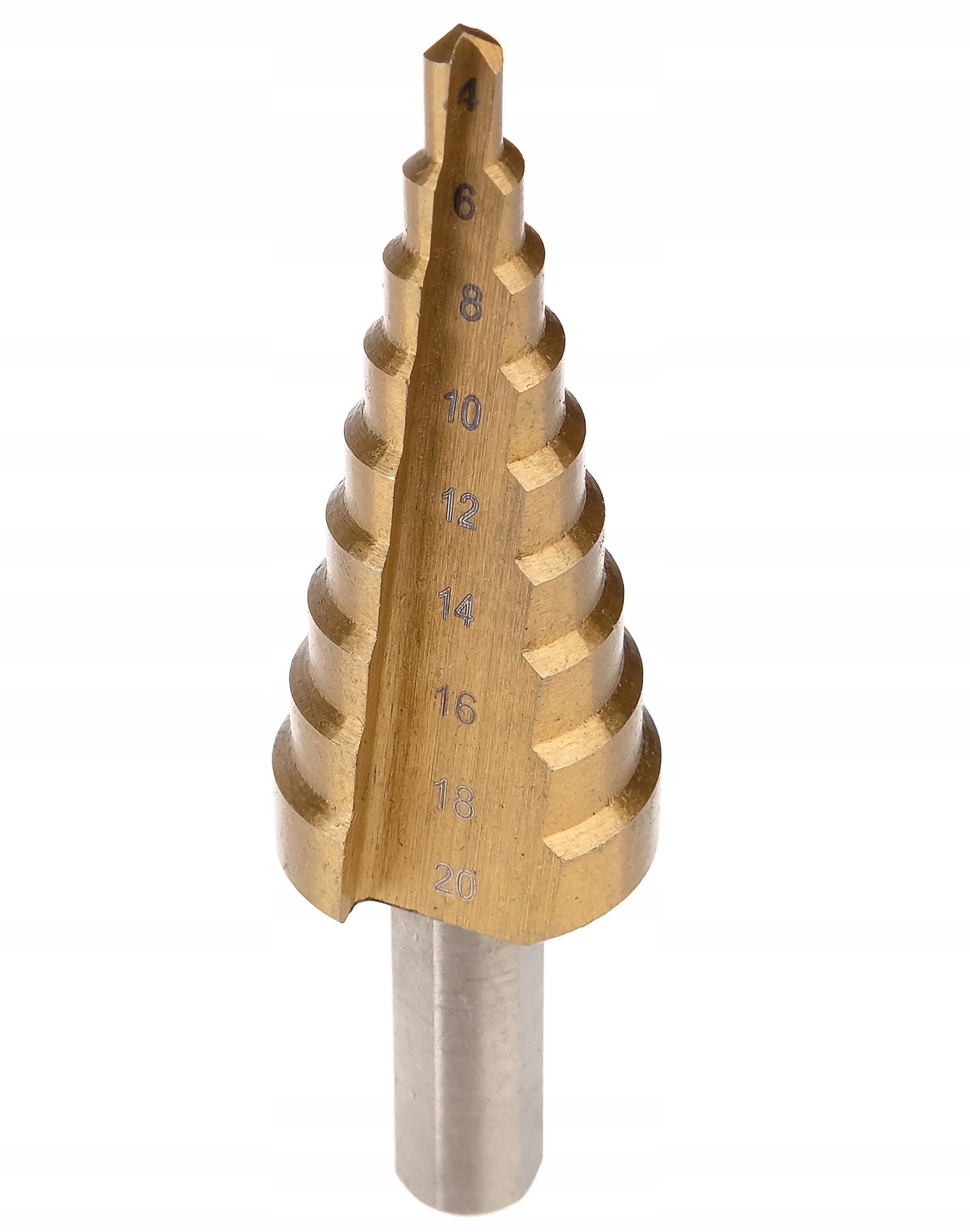 WIERTŁA STOŻKOWE STOPNIOWE DO METALU DREWNA PLASTIKU BLACH ZESTAW 4-20 MM Marka Vorfal