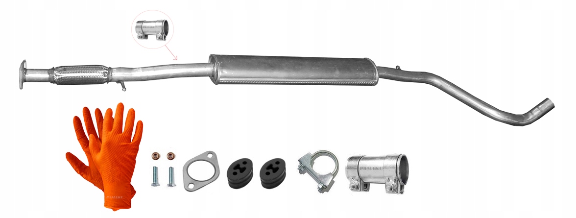 Fiat 500 1.4 16V 51-74 kW (2007-6/2010) Tlumič