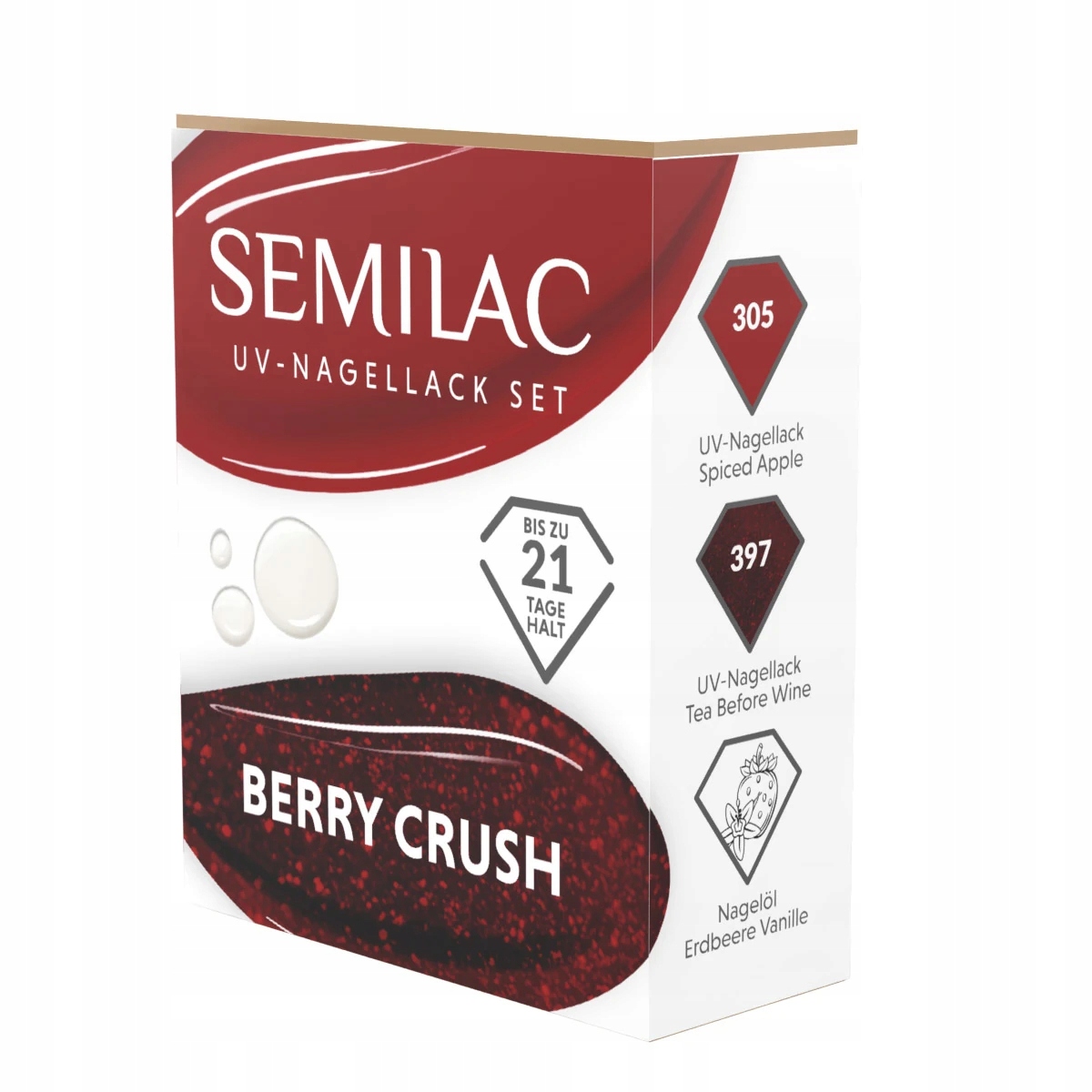 Semilac Berry Crush – Dárková sada – Laky a olej na nehty