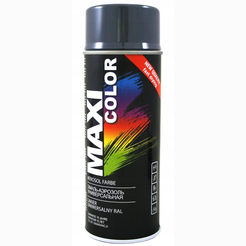 Lakier akrylowy Maxi Color 400 ml grafitowy RAL 7024 Producent Motip