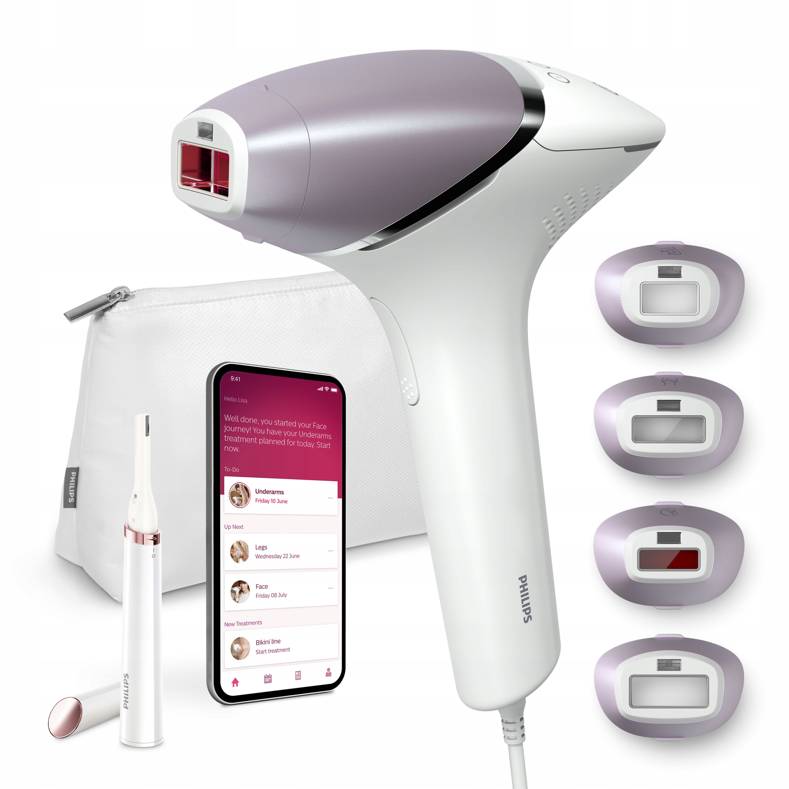 Depilator Ipl Philips Lumea 8000 4 nasadki trymer ołówkowy BRI949/00