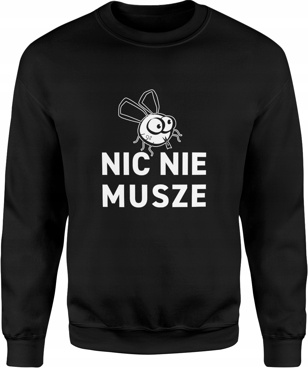 

Bluza Z Nadrukiem Męska Śmieszna Napisami Rozm M