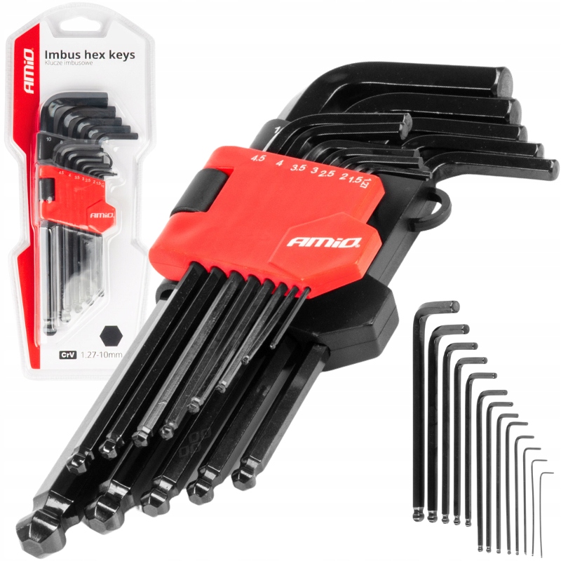 Klucze Imbusowe Zestaw Imbusów Hex Z Kulką Imbusy 13SZT. Imbus Kula Imbusy