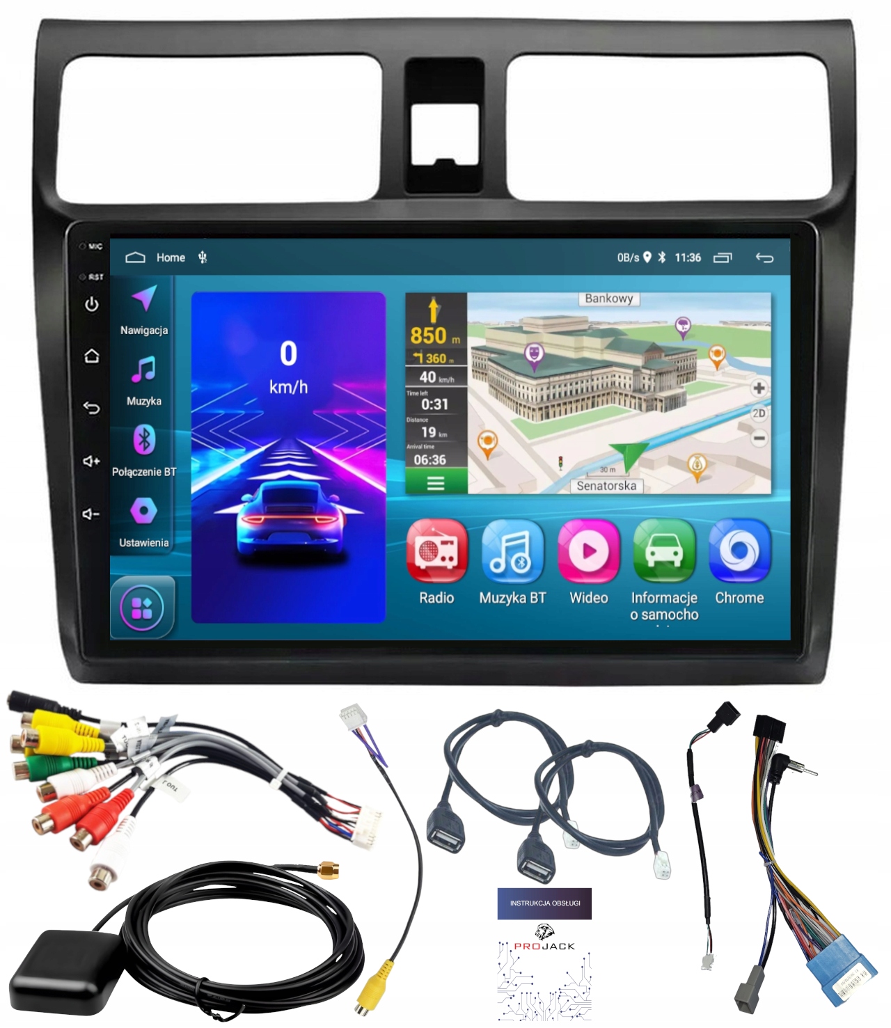 Autorádio Gps Suzuki Swift 2004-2010 Carplay Wifi Usb 2GB 64GB
