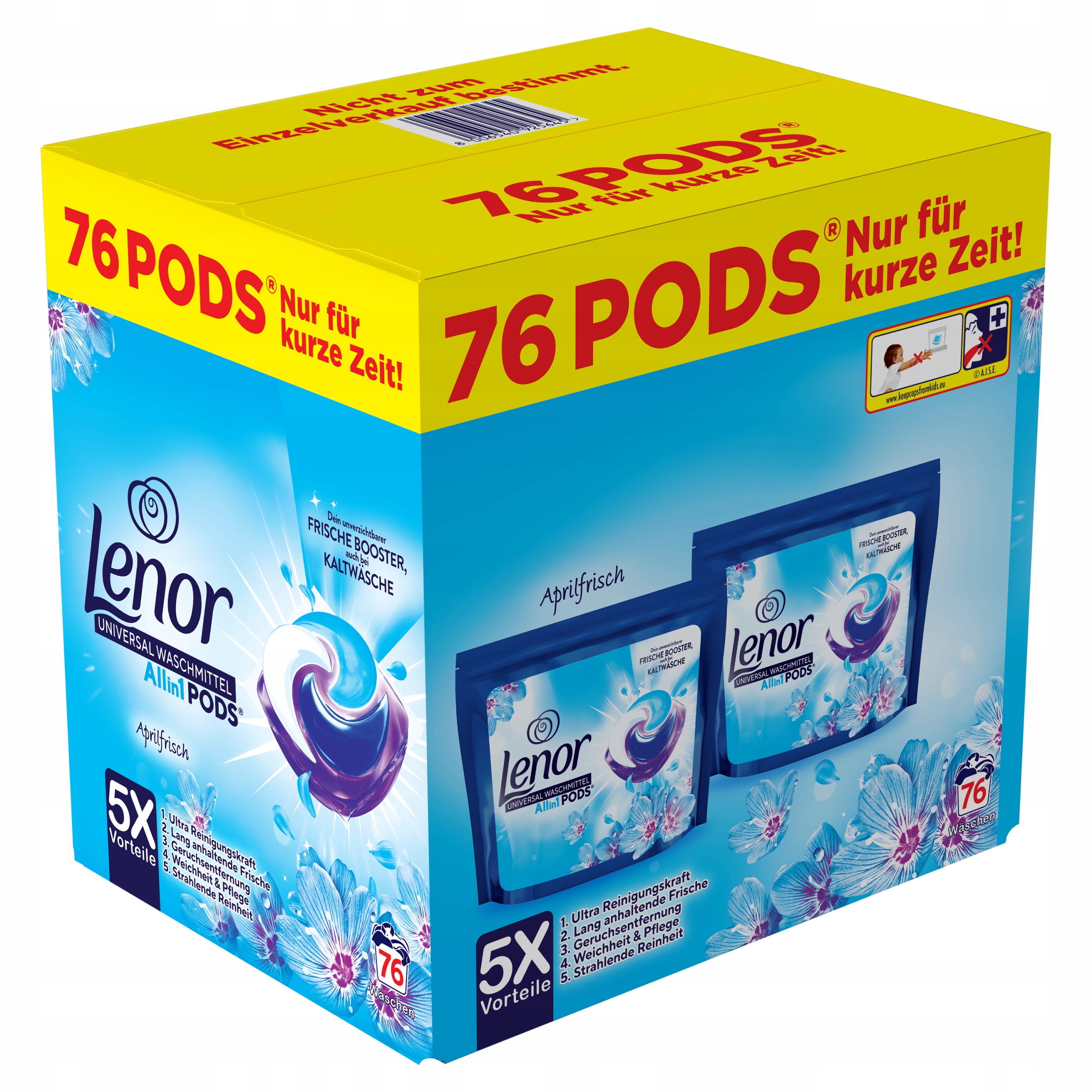 

Lenor Kapsułki 5w1 universal Aprilfreh 76 sztuki
