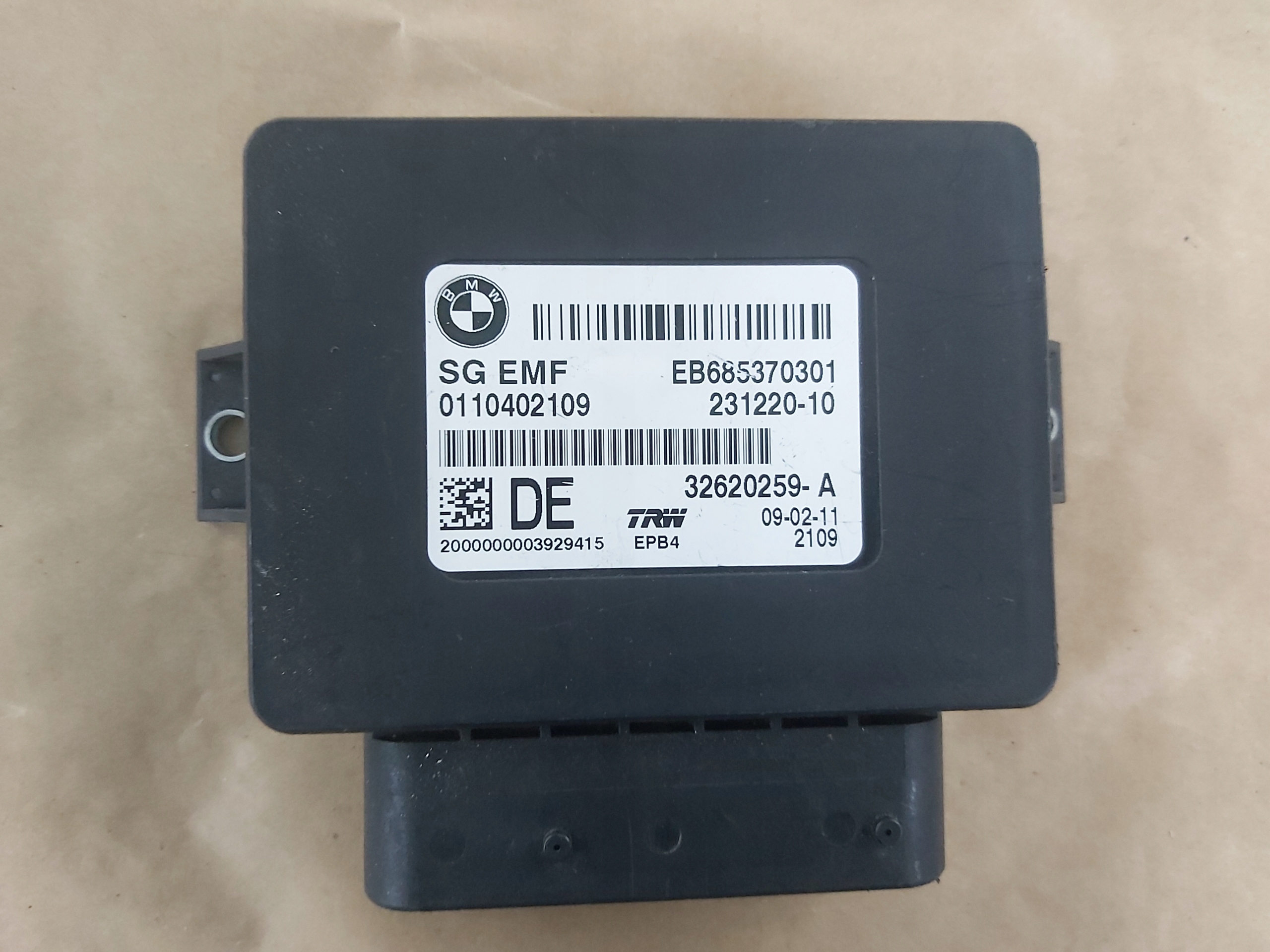 module control unit electric brake 6853703 BMW F10 F11