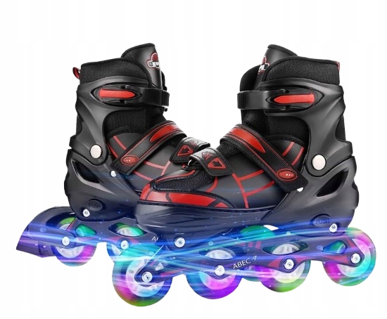 Rolki ABEC-7 MDS-8101 rozmiar M 34-37 czerwone