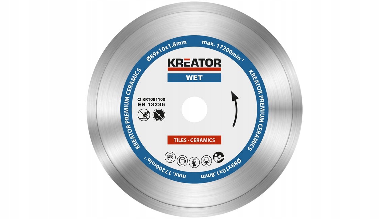 

Tarcza diamentowa do płytek 89mmx10mm Kreator