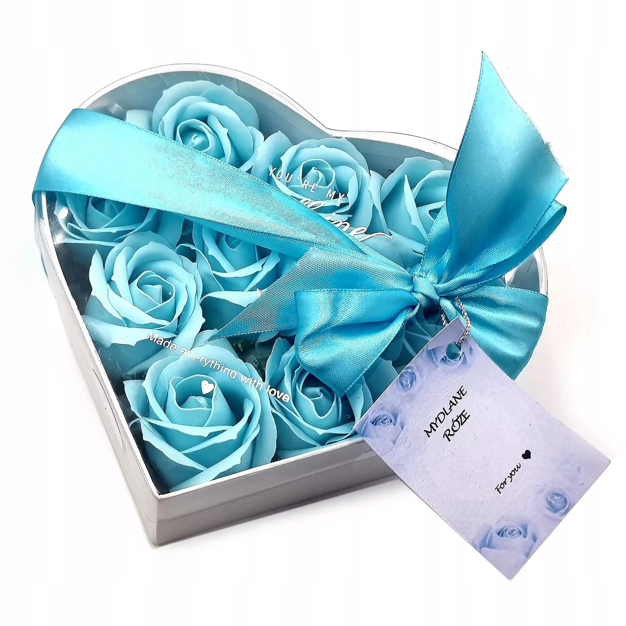 Flower Box prezent dla Niej Róże mydlane blue (Flower Box prezent) • Cena, Opinie • Zabawne