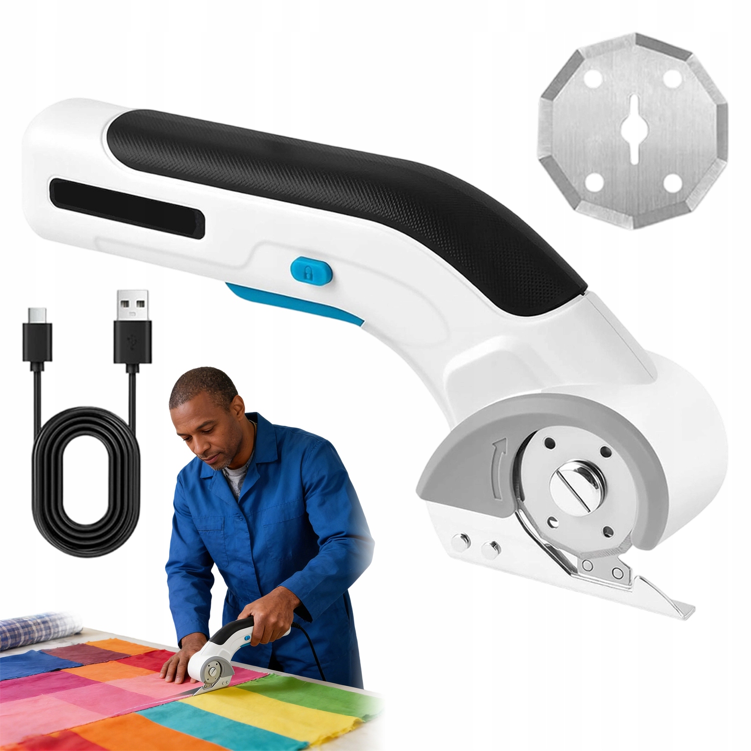 Elektrické Nůžky Na Plsť, Bavlnu, Karton, Plast, Přenosné, 8 MM