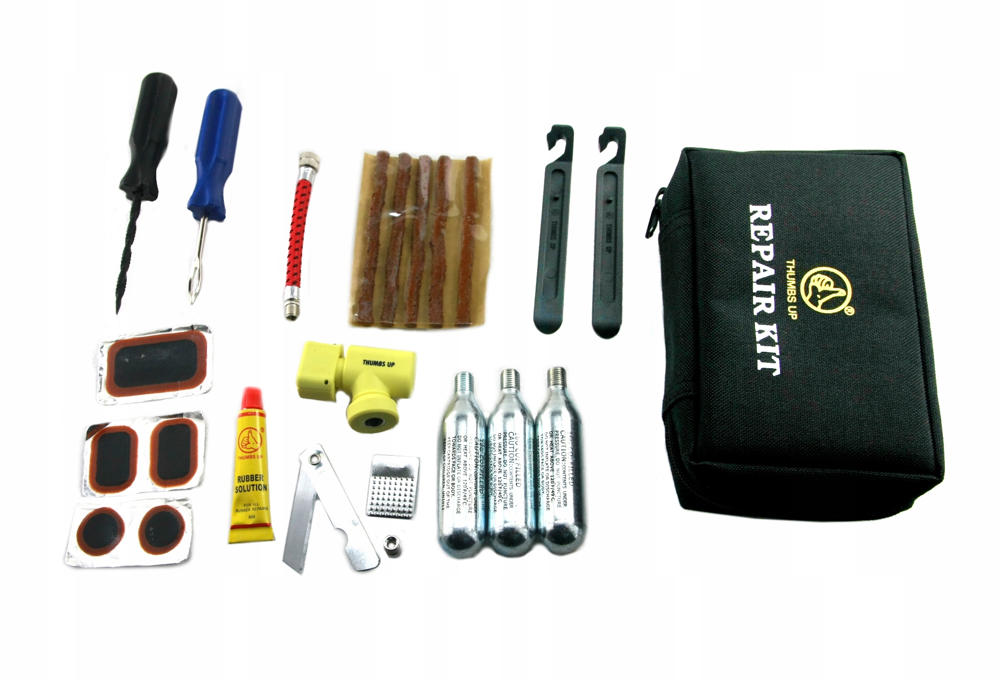 КОМПЛЕКТ ДЛЯ РЕМОНТА КОЛЕС БОЛЬШОЙ ATV МОТОЦИКЛ СКУТЕР CO2