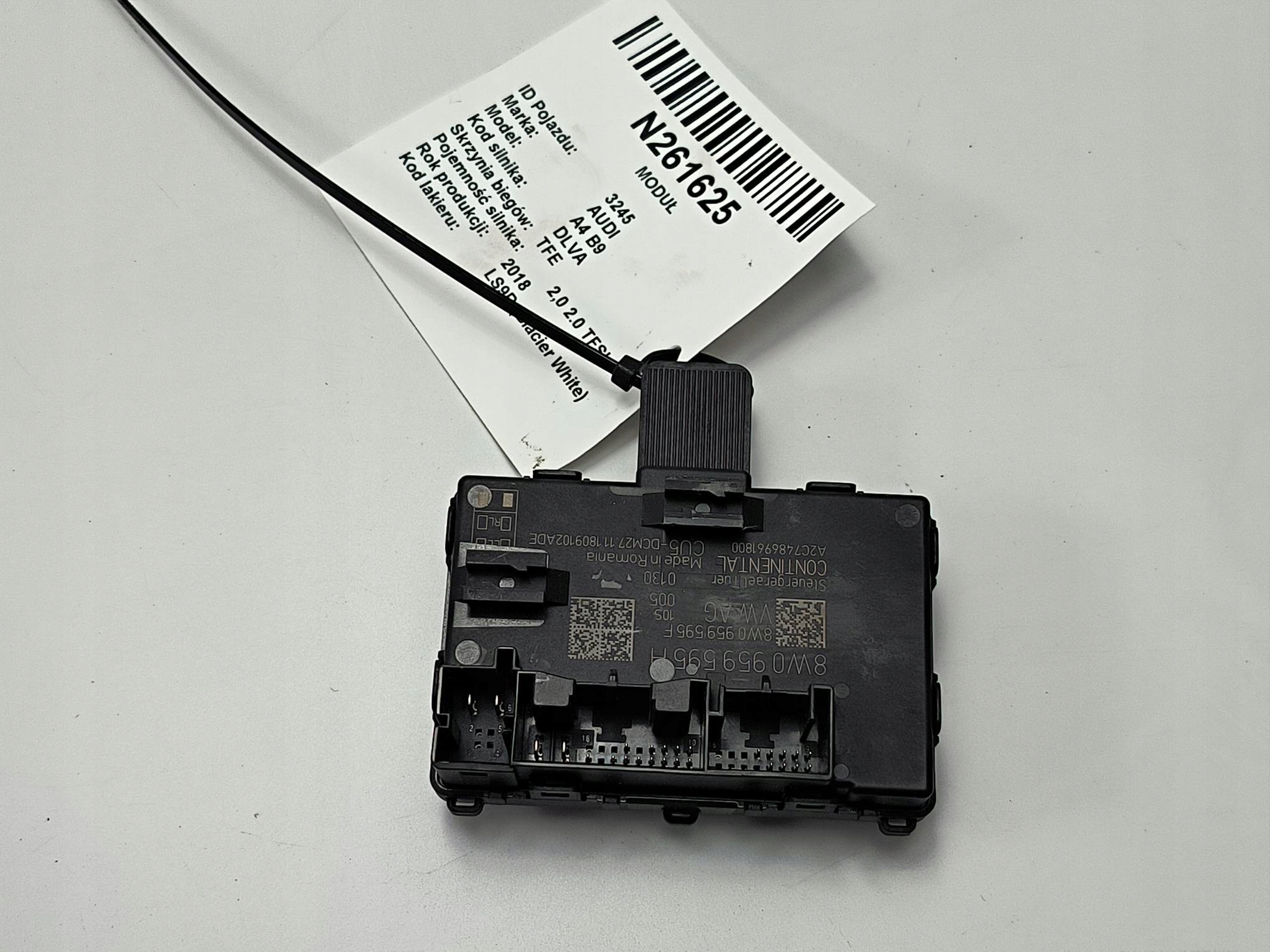 modul 8W0959595H Tür AUDI A4 B9 S-LINE