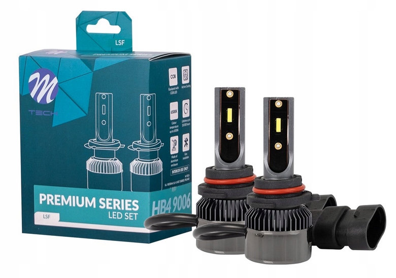 Żarówki samochodowe Led seria Lsf HB4 12/24V 6500K M-tech zimne białe 2szt.