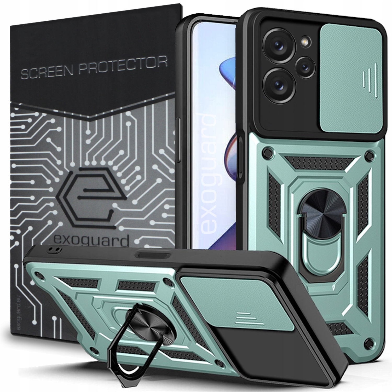 

Etui Pancerne Ring Obudowa+szkło do Realme 9i 5G