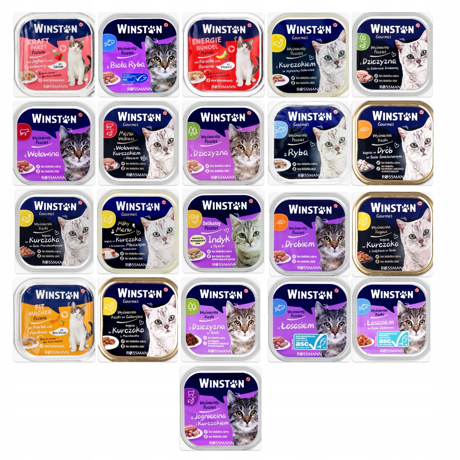 Winston 21x100 mix chutí je zajímavé, jakou chuť si vaše kočka vybere