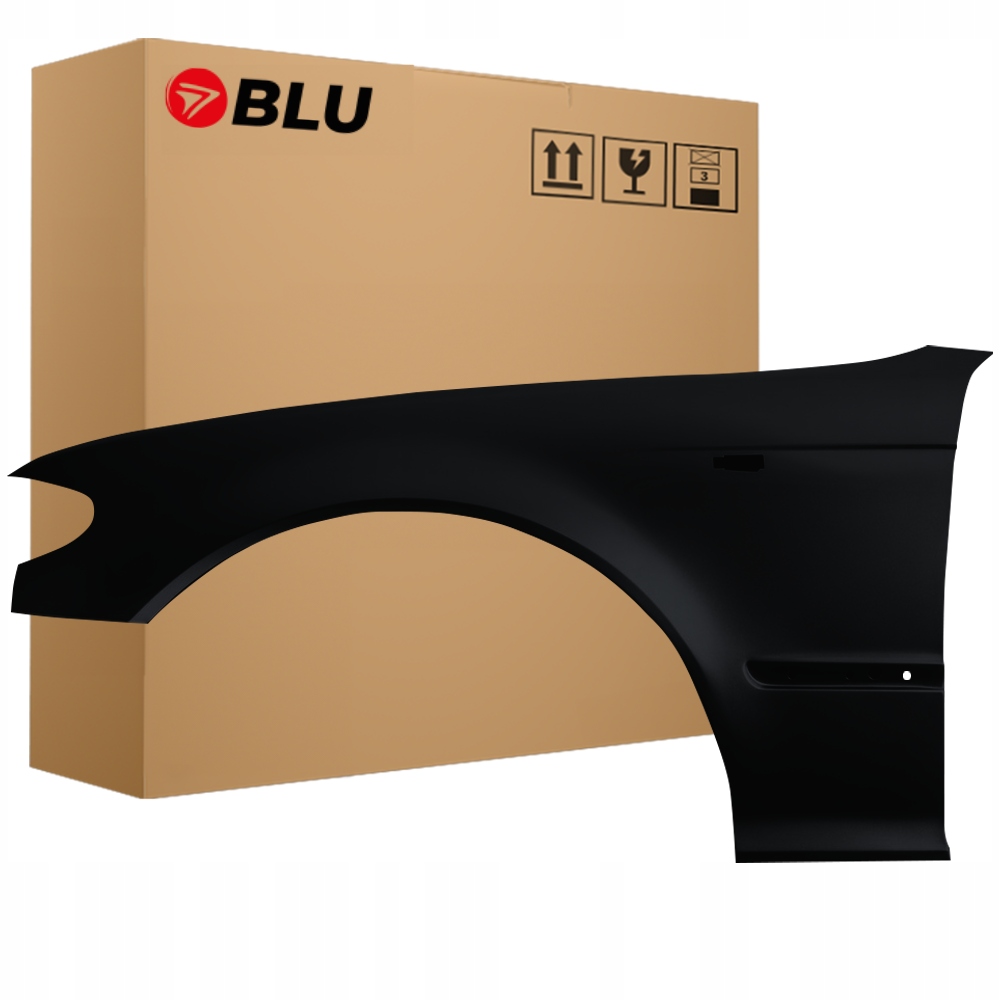 Blu Blatník Bmw 3 E46 475 levý černý 01-05 přední sedan kombi Fl pozink