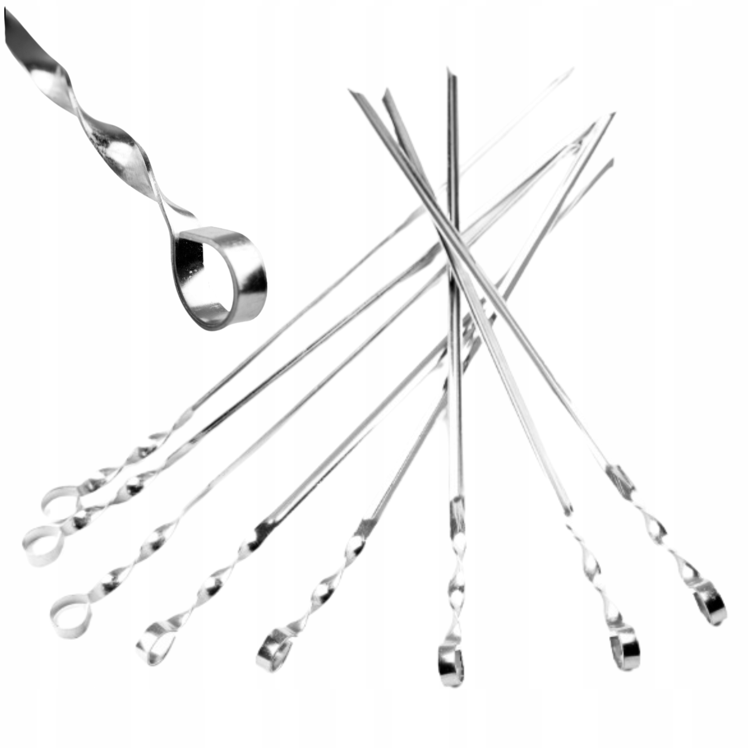 Sada 6 špendlíkov z nehrdzavejúcej ocele 57 cm + puzdro na špendlíky