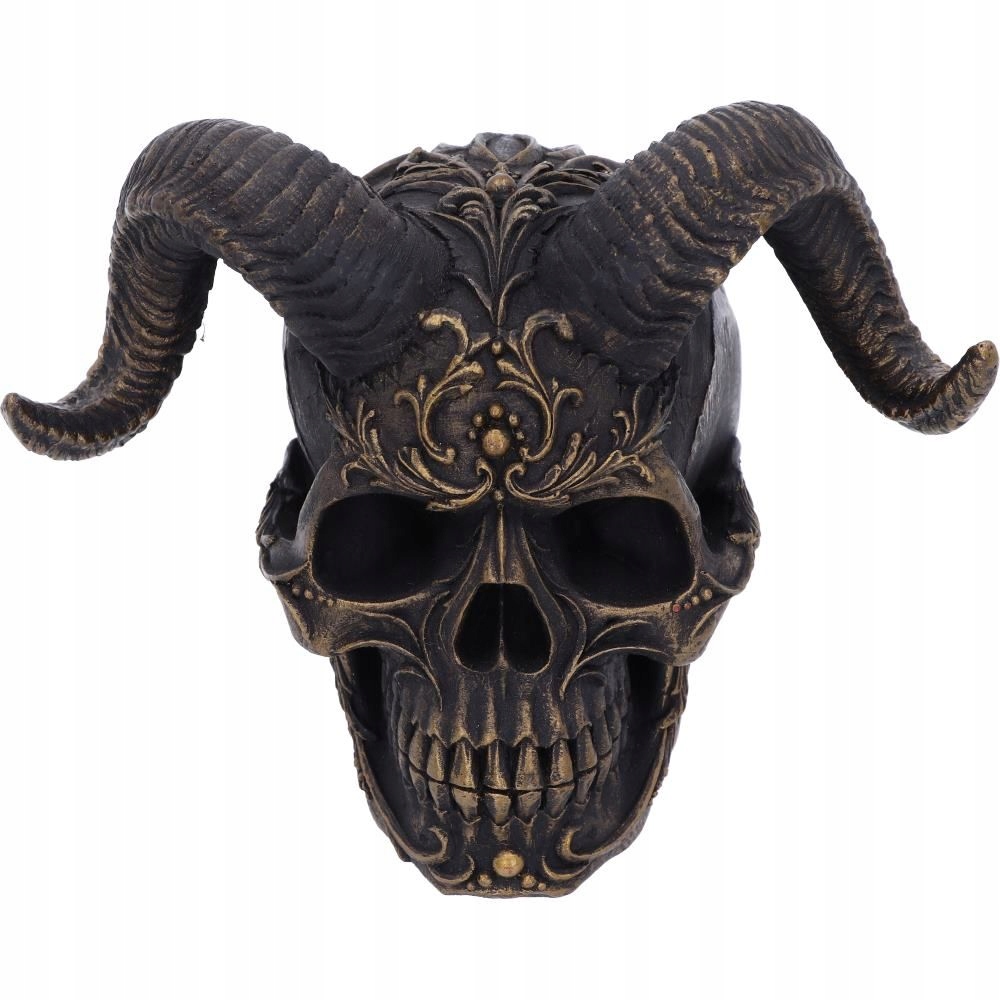 Lebka Diabolus Horned Skull Ozdoba Figurka z Anglie