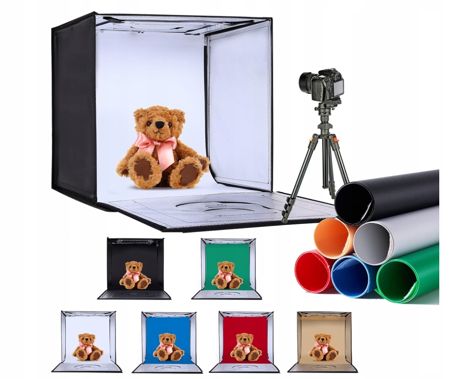 Light Box s Led diodami a 6 barevnými pozadími s nastavitelnou jasností