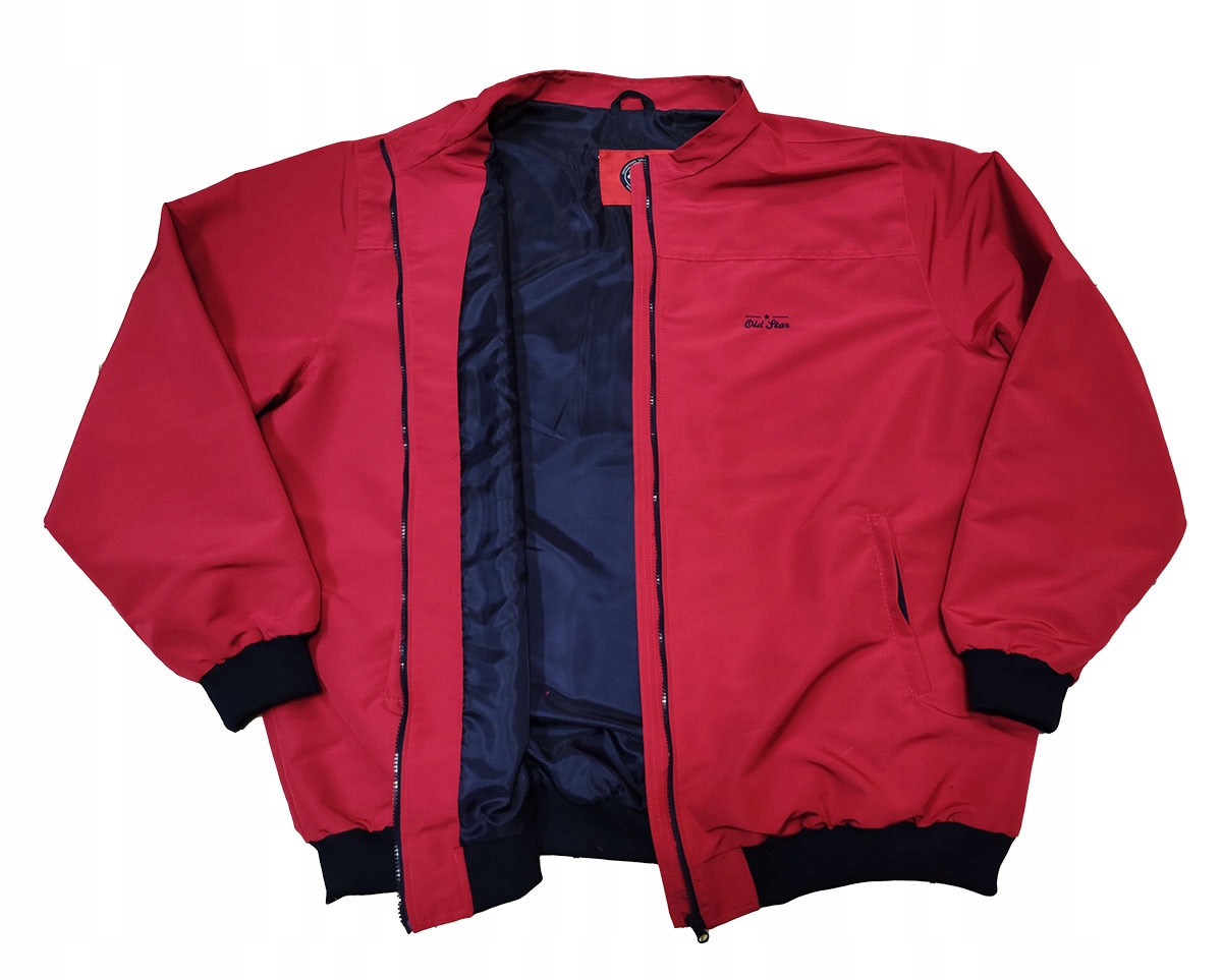 5XL Velká Bunda Harrington Švédská Červená Velká