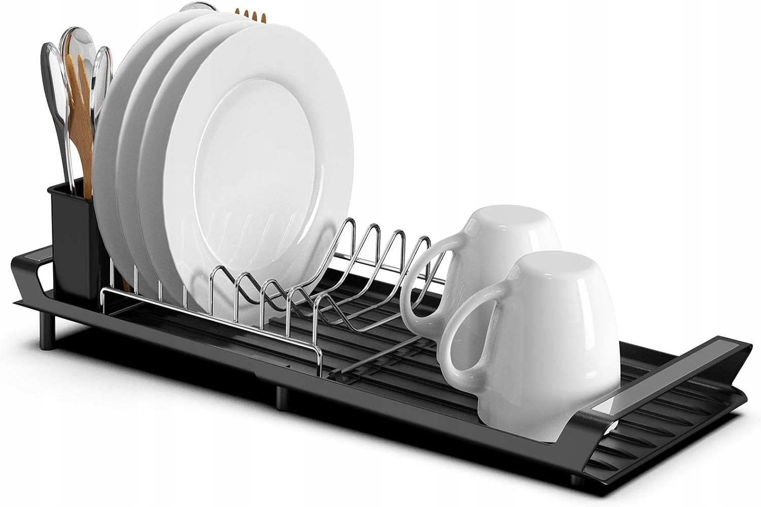 Levně Odkapávač Na Nádobí Stojan Organizér Držák Na Příbory 47 x 20 x 12,5 cm