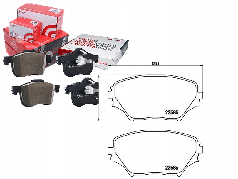 Sada Brzdových Destiček Brembo 04465YZZCN 4465