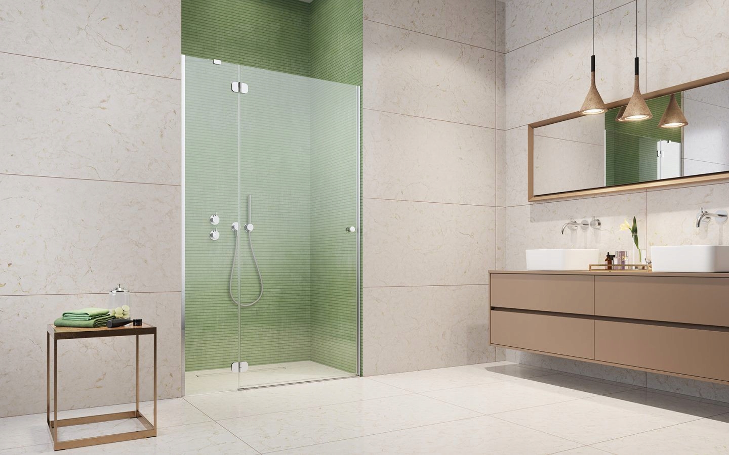 Drzwi prysznicowe 100 Torrenta DWJ Radaway Mocowanie lewe