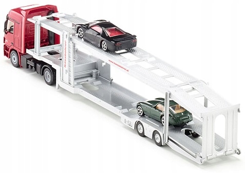 SIKU 3934 Ciężarówka do przewozu aut + 2 Auta 1:50 Płeć chłopcy