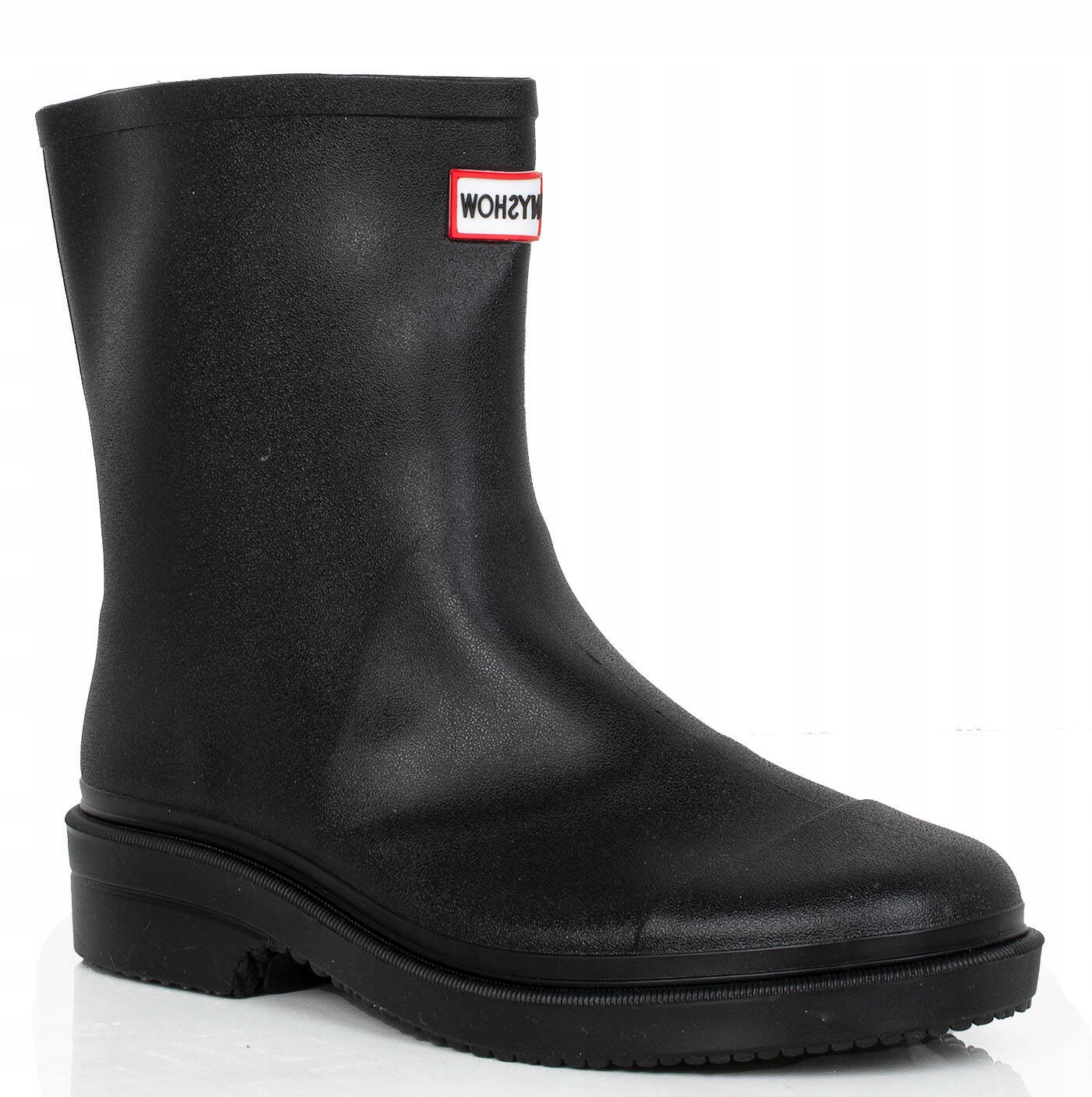 7935 CZARNE MATOWE KALOSZE BOTKI KLASYCZNE WSUWANE 39