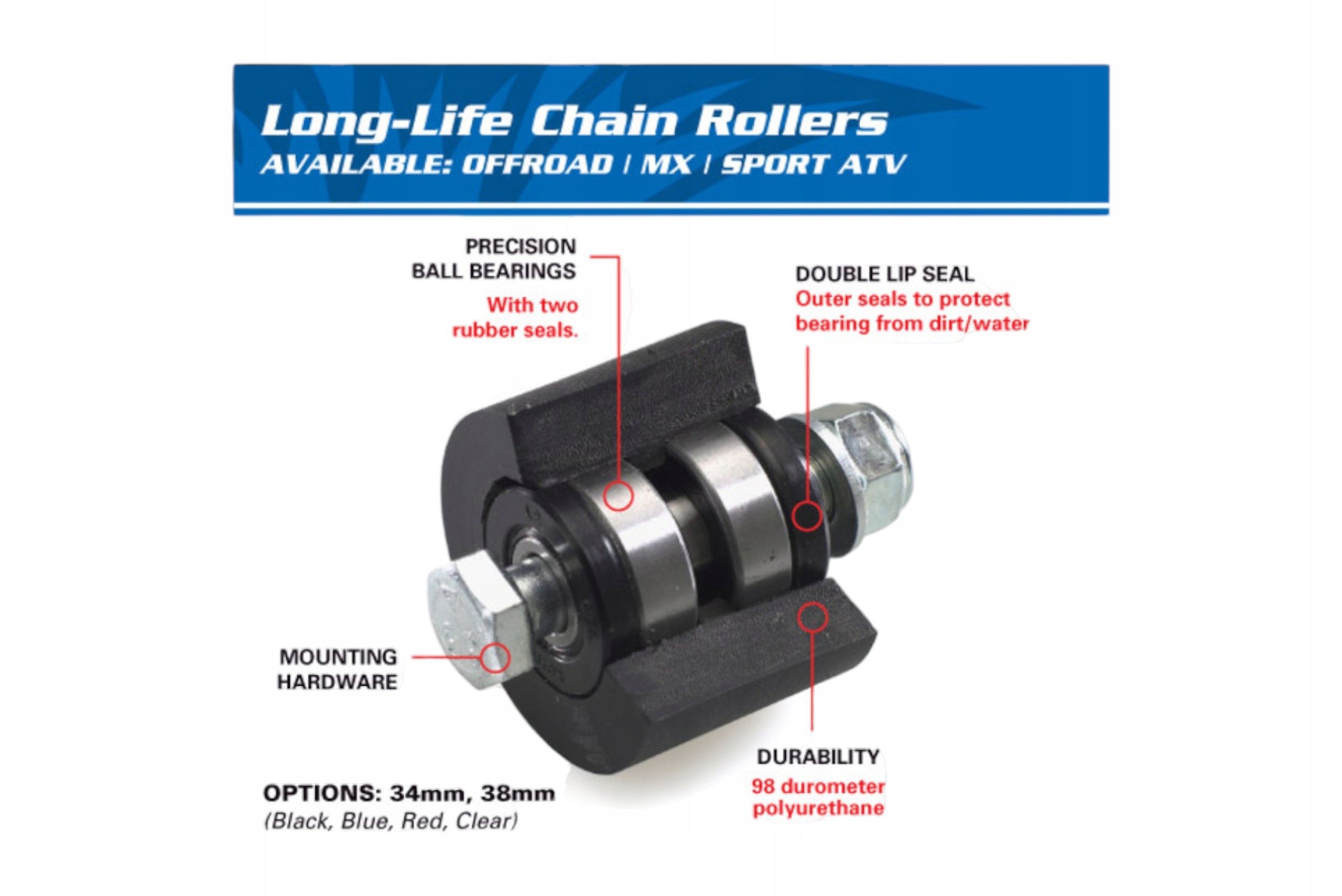 ROLKA PROWADZĄCA ŁAŃCUCH NAPĘDOWY All Balls 79-5001 Producent All Balls
